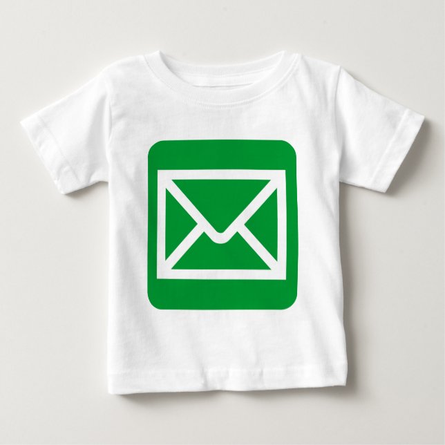Camiseta De Bebé Rótulo de sobres - Verde de hierba (Anverso)