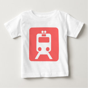 Camiseta De Bebé Rótulo de trenes -