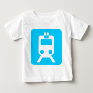 Camiseta De Bebé Rótulo de trenes -