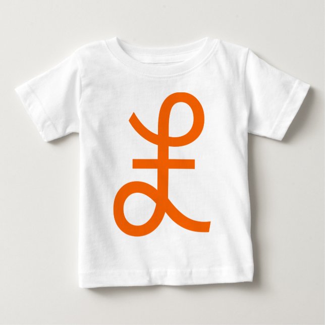 Camiseta De Bebé Rótulo libra (Anverso)