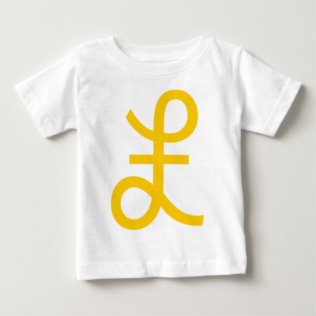 Camiseta De Bebé Rótulo libra (Anverso)