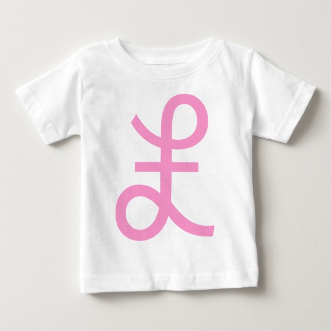 Camiseta De Bebé Rótulo libra (Anverso)