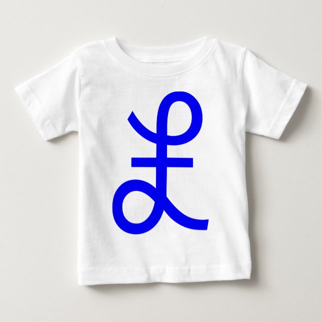 Camiseta De Bebé Rótulo libra (Anverso)