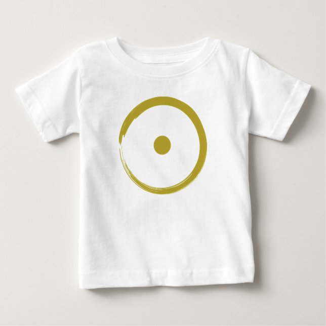 Camiseta De Bebé Rótulo solar astrológico - Budismo Círculo Zen 3 (Anverso)