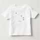 Camiseta De Bebé Rótulo Zodiac moderno Aries Gold | Incendio de ele (Anverso)