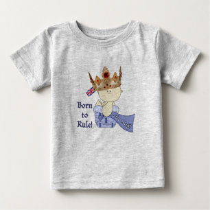 Camiseta De Bebé Royal Baby with Crown/Born to Rule!