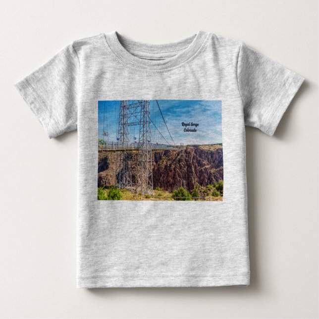 Camiseta De Bebé Royal Gorge Bridge Side View (Anverso)