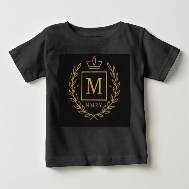 Camiseta De Bebé "Royal NMKY Emblem – Monogram M Crest Design" (Anverso)