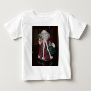 Camiseta De Bebé Royal Plaid Santa Merry Navidad