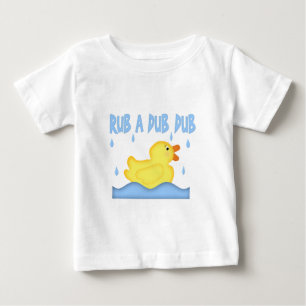 Camiseta De Bebé Rubber amarillo Ducky Rub A Dub