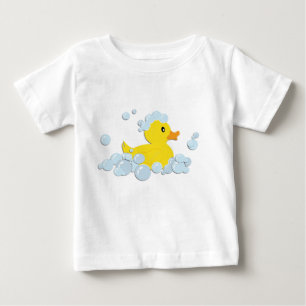 Camiseta De Bebé Rubber Ducky en las burbujas