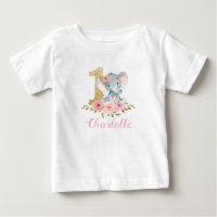 Rubor Floral Cute Baby Elephant Primer Bebé