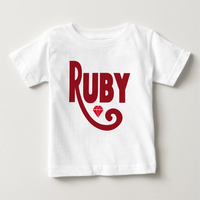 Camiseta De Bebé Ruby (Anverso)