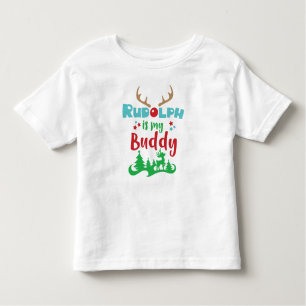 Camiseta De Bebé Rudolph Es Mi Buddy, Reno, Hormigas, Navidades
