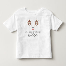 Camiseta De Bebé Rudolph Red Nosed Reindeer Fun