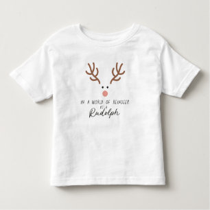 Camiseta De Bebé Rudolph Red Nosed Reindeer Fun