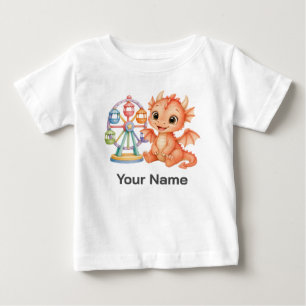 Camiseta De Bebé Rueda de la Fortuna de Carnaval de Dragón de Bebé 