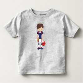 Camiseta De Bebé Rugby, Fútbol Americano, Chico Lindo, Cabello Marr