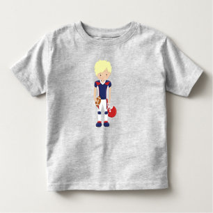 Camiseta De Bebé Rugby, Fútbol americano, chico lindo, pelo rubio