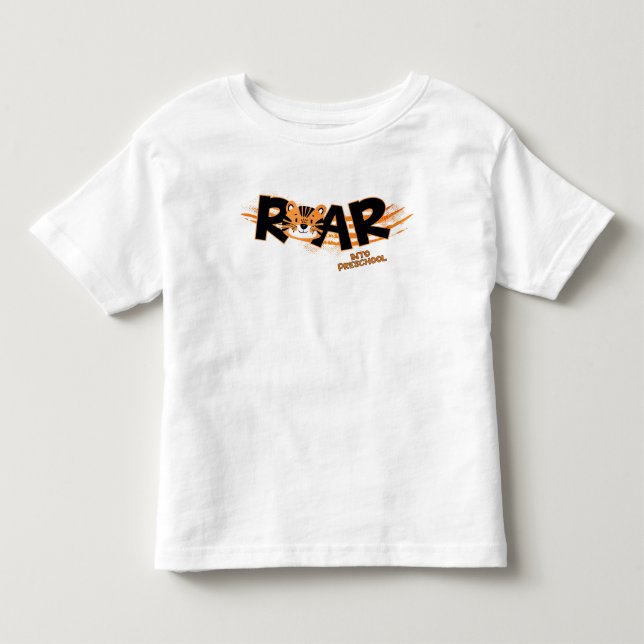 Camiseta De Bebé Ruge en Preescolar Tigre  (Anverso)