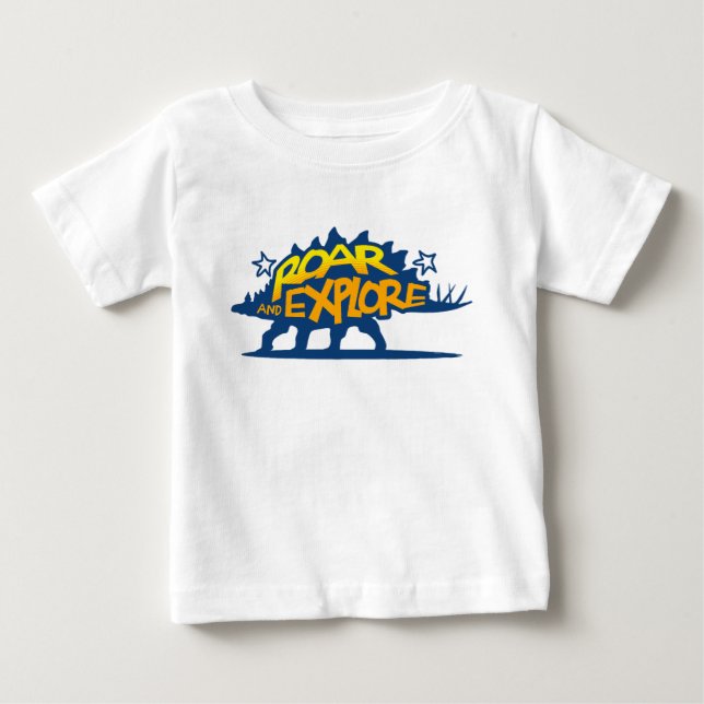 Camiseta De Bebé Ruge y Explora (Anverso)