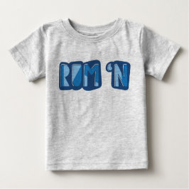 Camiseta De Bebé Rum 'n, inglés, jerga de Yorkshire