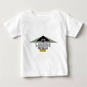 Camiseta De Bebé Runway 28 - Lansing Michigan LAN