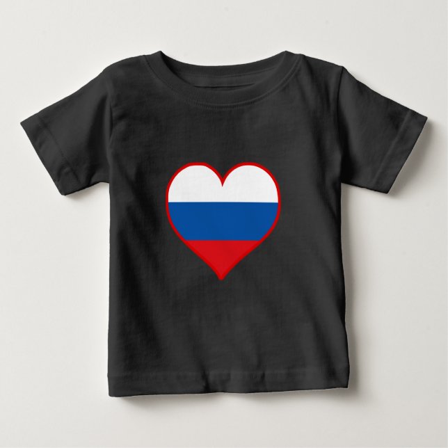 Camiseta De Bebé Rusia: Amar (Anverso)