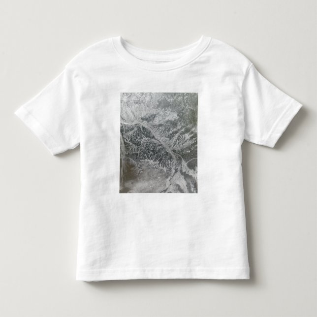 Camiseta De Bebé Rusia central nevada y nebulosa mostrando la Ob Ri (Anverso)