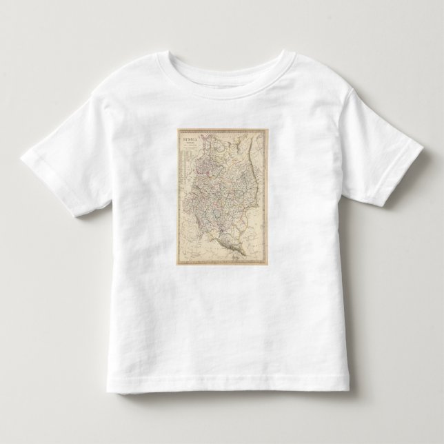 Camiseta De Bebé Rusia en el mapa general de Europa (Anverso)