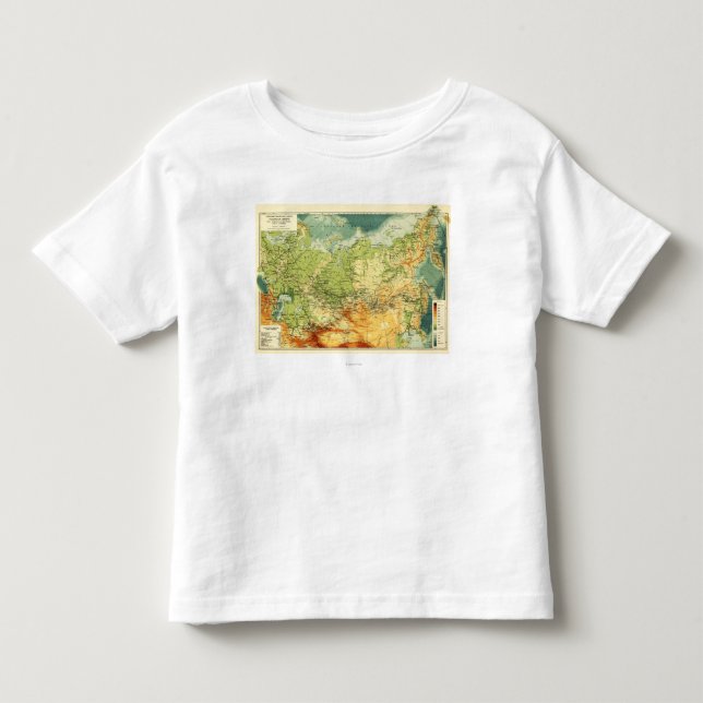 Camiseta De Bebé RussiaPanoramic MapRussia (Anverso)