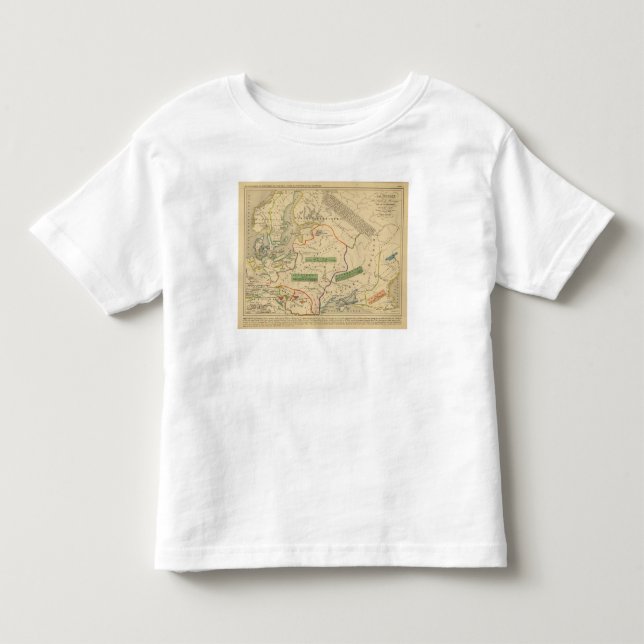 Camiseta De Bebé Russie, ante, Norwege (Anverso)