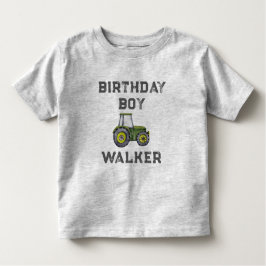 Camiseta De Bebé Rústico Tractor Farm Boy Cumpleaños