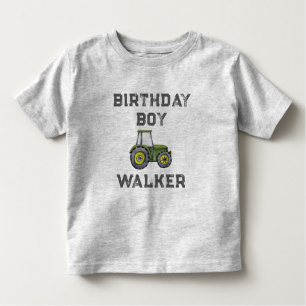Camiseta De Bebé Rústico Tractor Farm Boy Cumpleaños