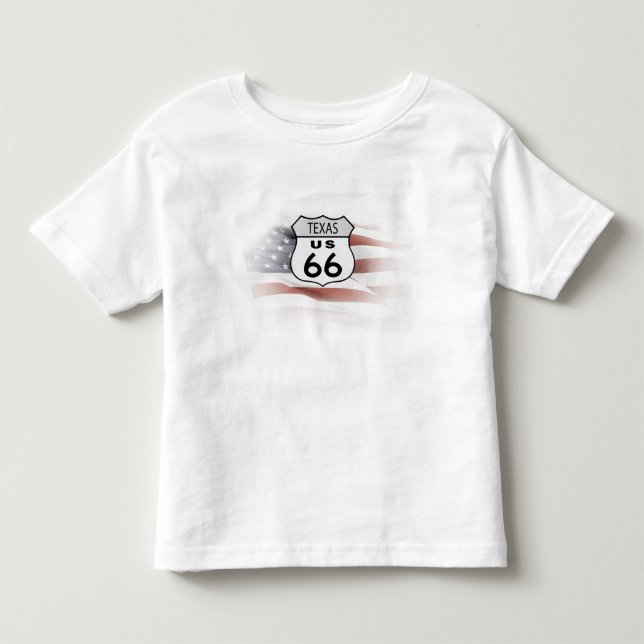 Camiseta De Bebé Ruta 66 de Tejas (Anverso)