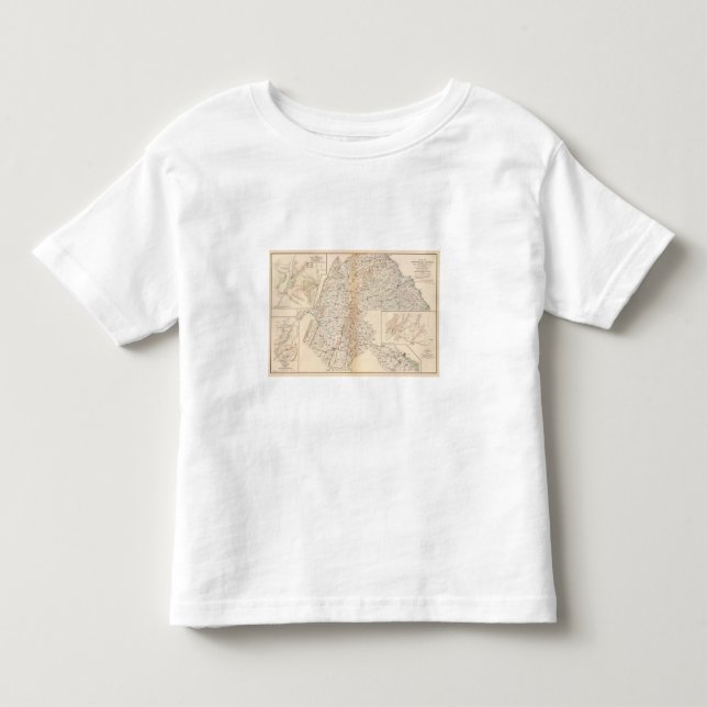 Camiseta De Bebé Ruta, campaña de Gettysburg (Anverso)