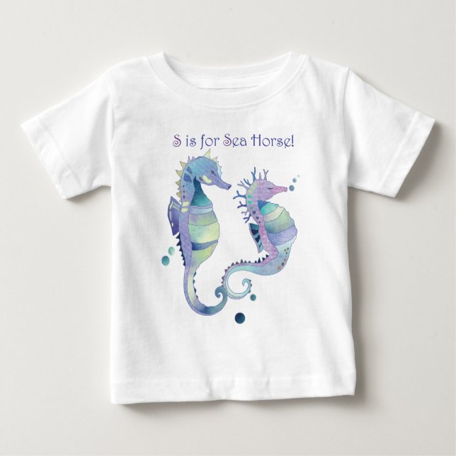 Camiseta De Bebé S es para el bebé de Caballo de Mar (Anverso)