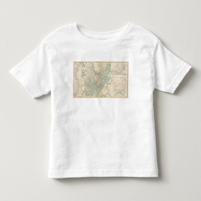 Camiseta De Bebé Sabana, GA y vecindad (Anverso)