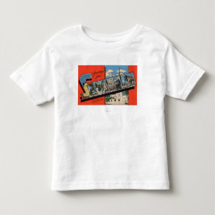 Camiseta De Bebé Sabana, Georgia - escenas grandes 2 de la letra