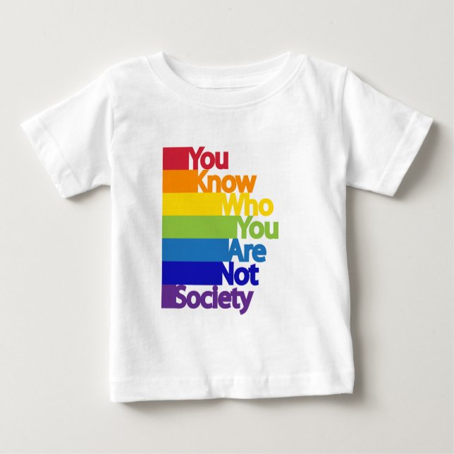 Camiseta De Bebé Sabes a quién no eres sociedad (Anverso)