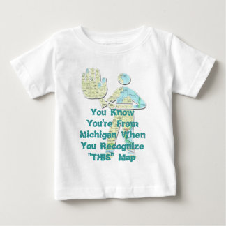 Camiseta De Bebé Sabes que eres de Michigan cuando reconoces a T