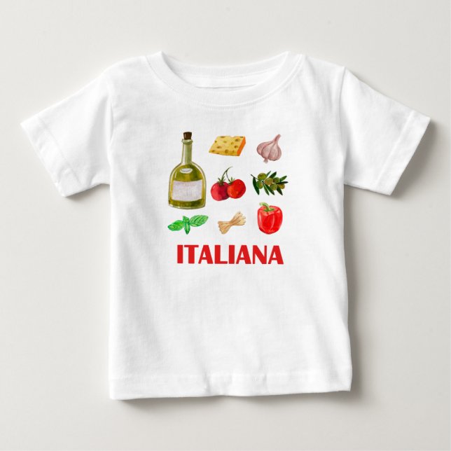 Camiseta De Bebé Sabor italiano (Anverso)