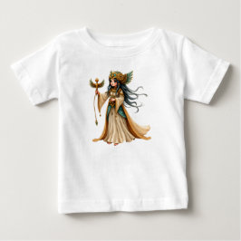 Camiseta De Bebé Sacerdotisa Celestial de la Pirámide Dorada.