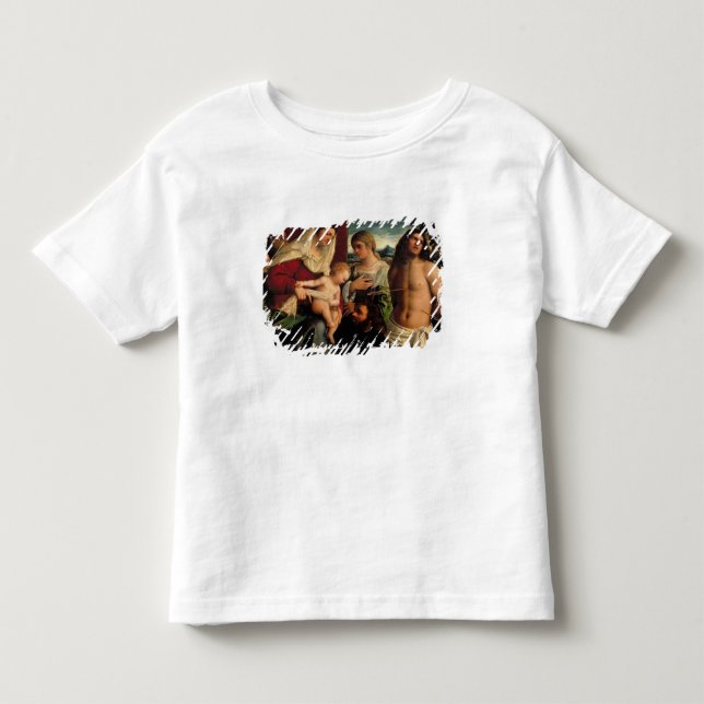 Camiseta De Bebé Sacros Conversatione con los SS. Catherine, (Anverso)