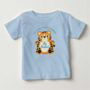 Camiseta De Bebé Safari de Baby Shower del tigre
