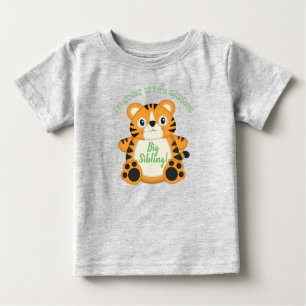 Camiseta De Bebé Safari de Baby Shower del tigre
