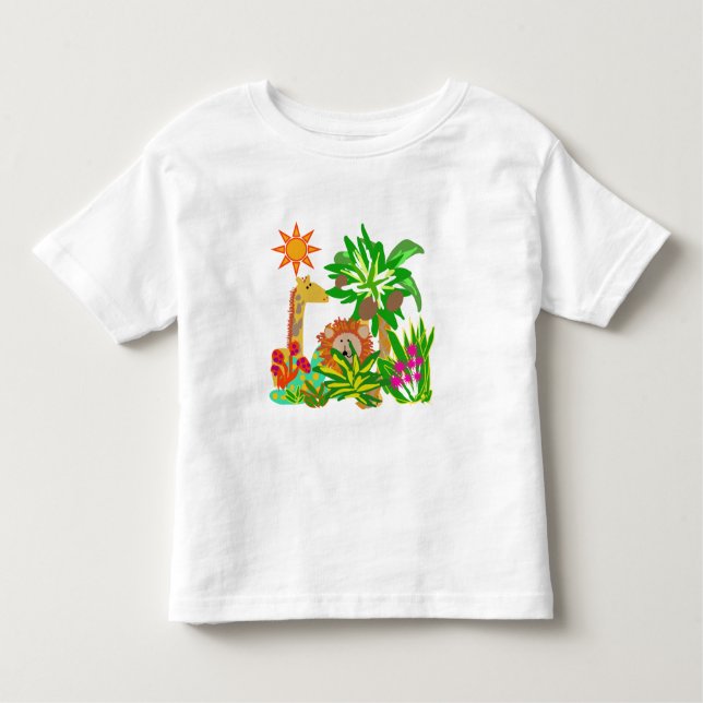 Camiseta De Bebé Safari de selva (Anverso)