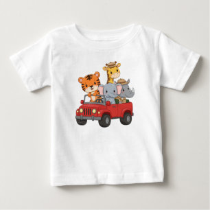 Camiseta De Bebé Safari Friends Adventure