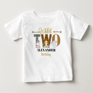 Camiseta De Bebé Safari Wild Two Kids T-Shirt
