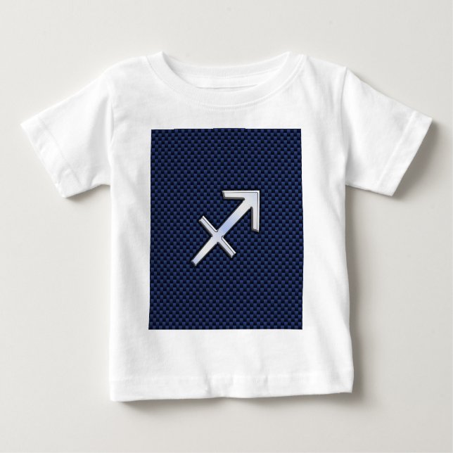 Camiseta De Bebé Sagittarius Zodiac Symbol Impresión de fibra de ca (Anverso)